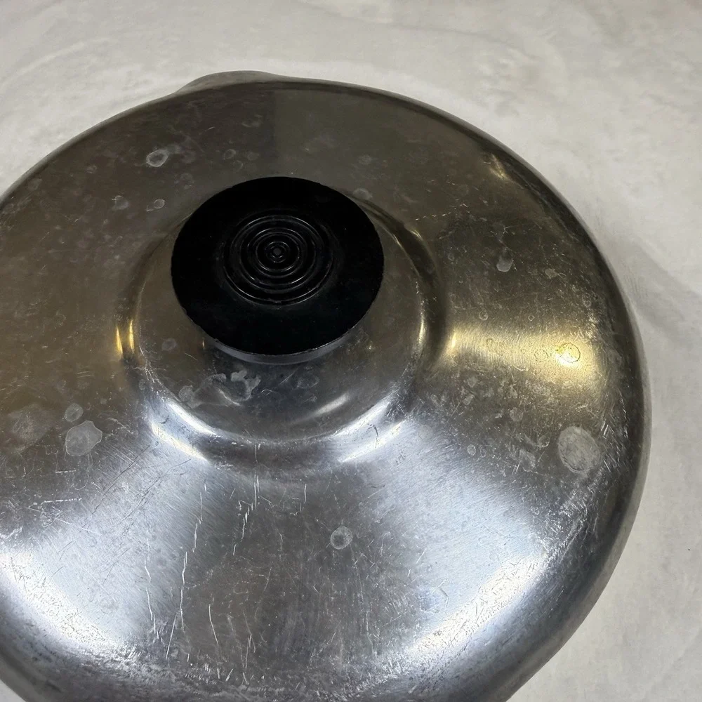 Vintage Magnalite GHC 2 QT Aluminum Saucepan Pot w Lid Double Spouts USA Made